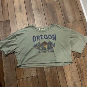 Oregon cropped t shirt